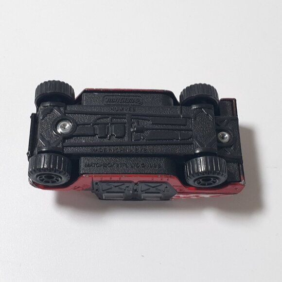 Hot Wheels Humvee 1998 Red Zebra Die Cast Collectable Car Model NO BOX Vintage - Picture 7 of 8